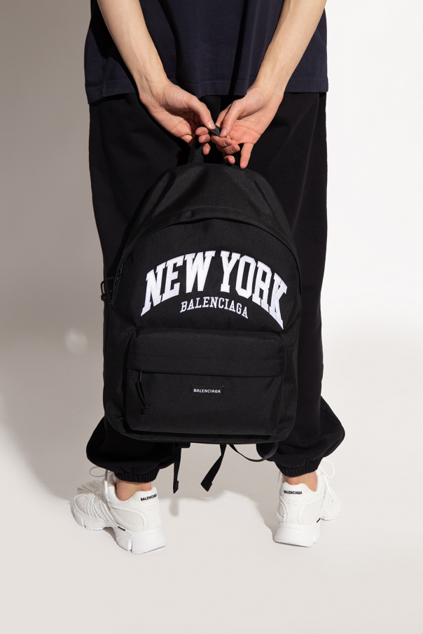 Black New York Explorer backpack with logo Balenciaga SchaferandweinerShops Jordan Air Jordan 5 Retro Ls Burgundy